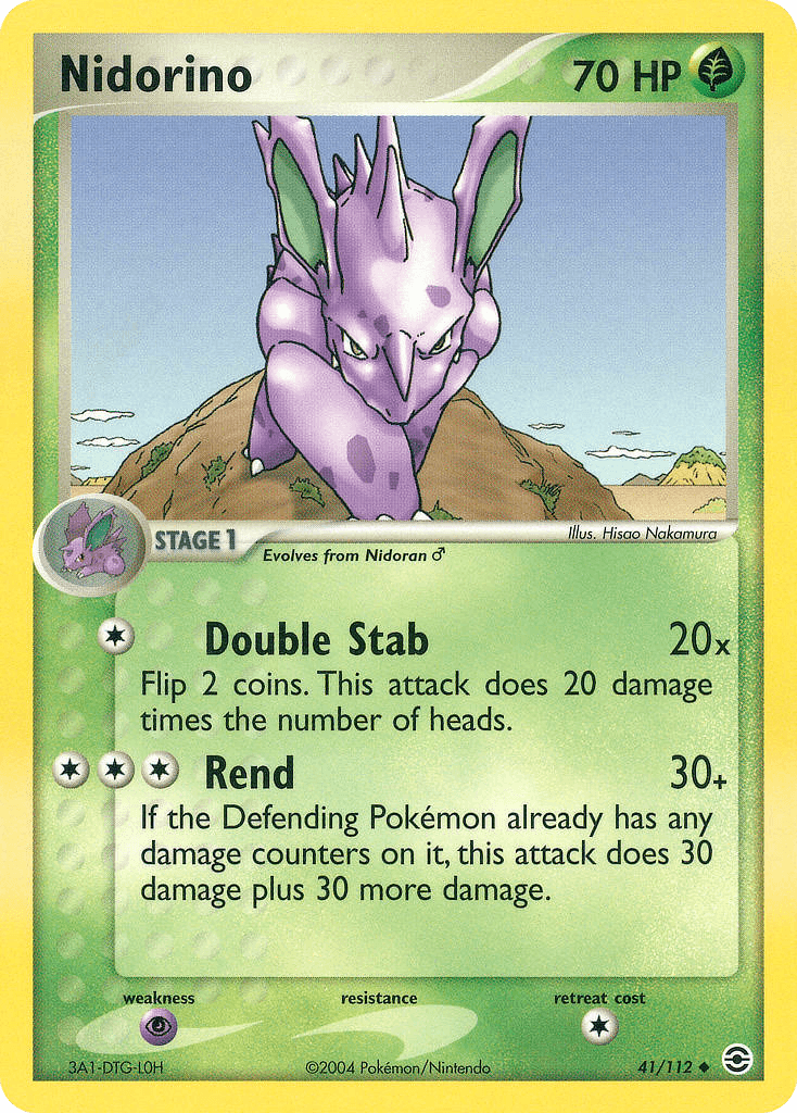 Nidorino FireRed & LeafGreen card