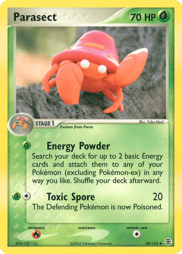 Parasect FireRed & LeafGreen card