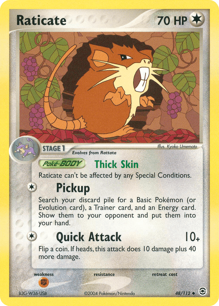 Raticate FireRed & LeafGreen card
