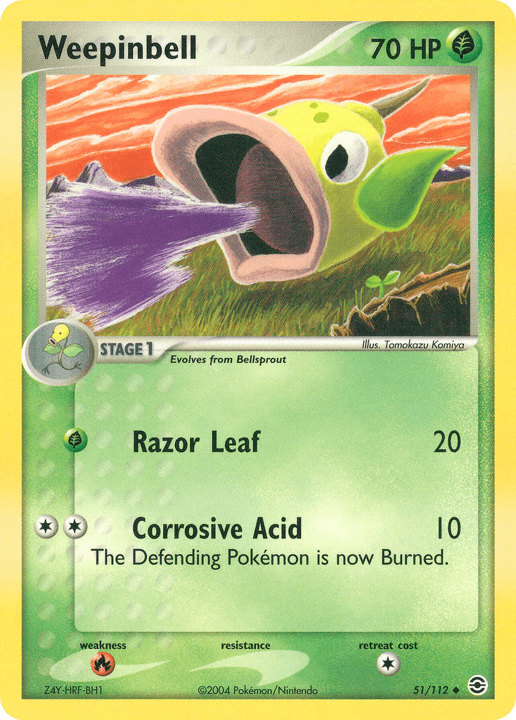 Weepinbell FireRed & LeafGreen card