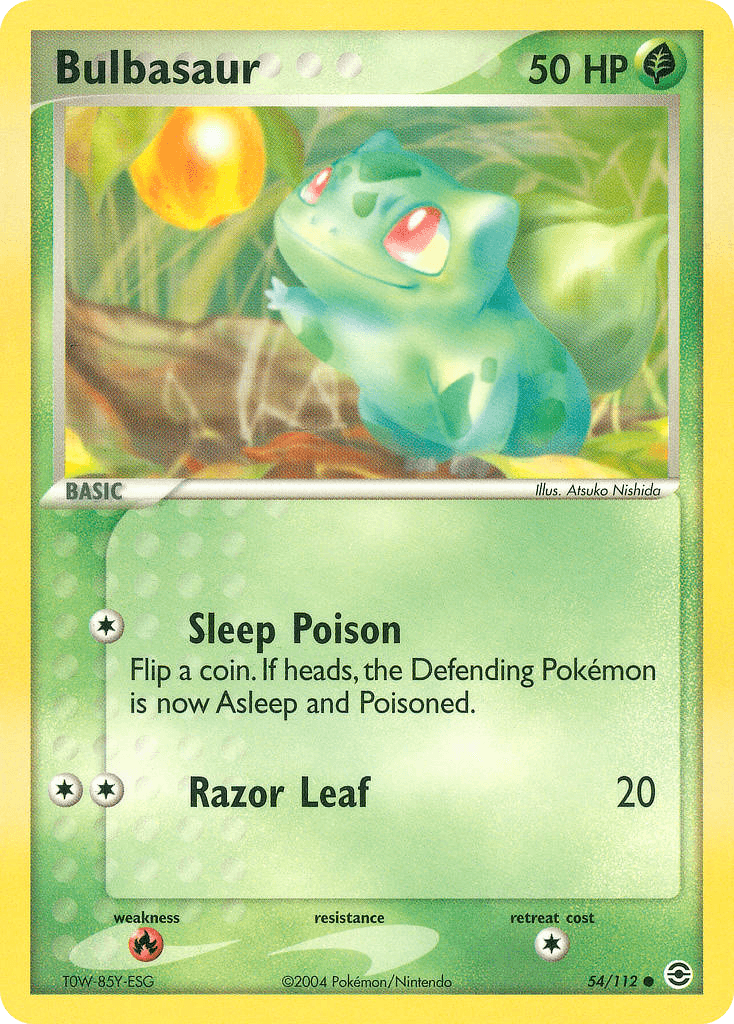 Bulbasaur FireRed & LeafGreen card