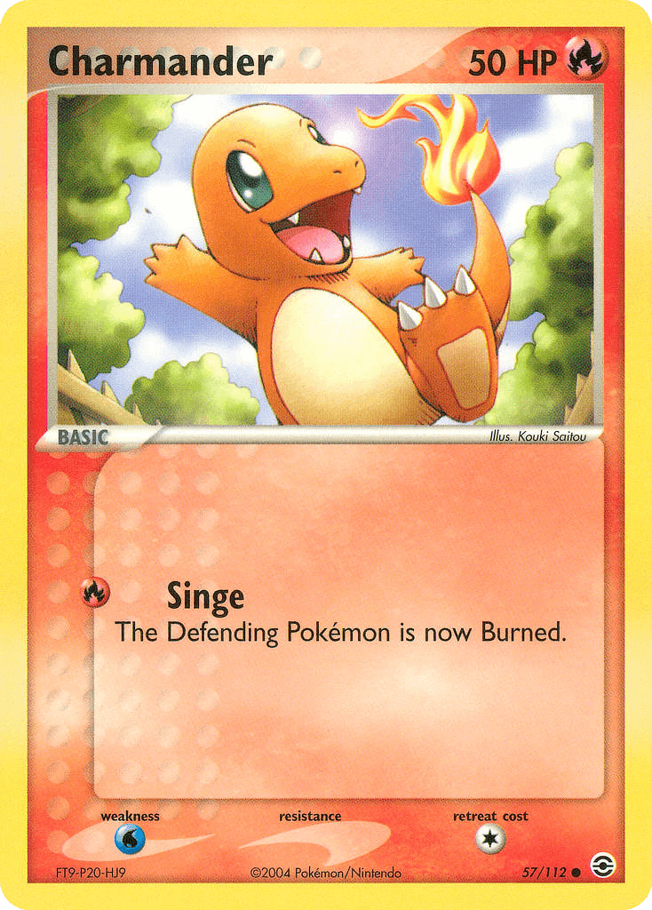 Charmander FireRed & LeafGreen card