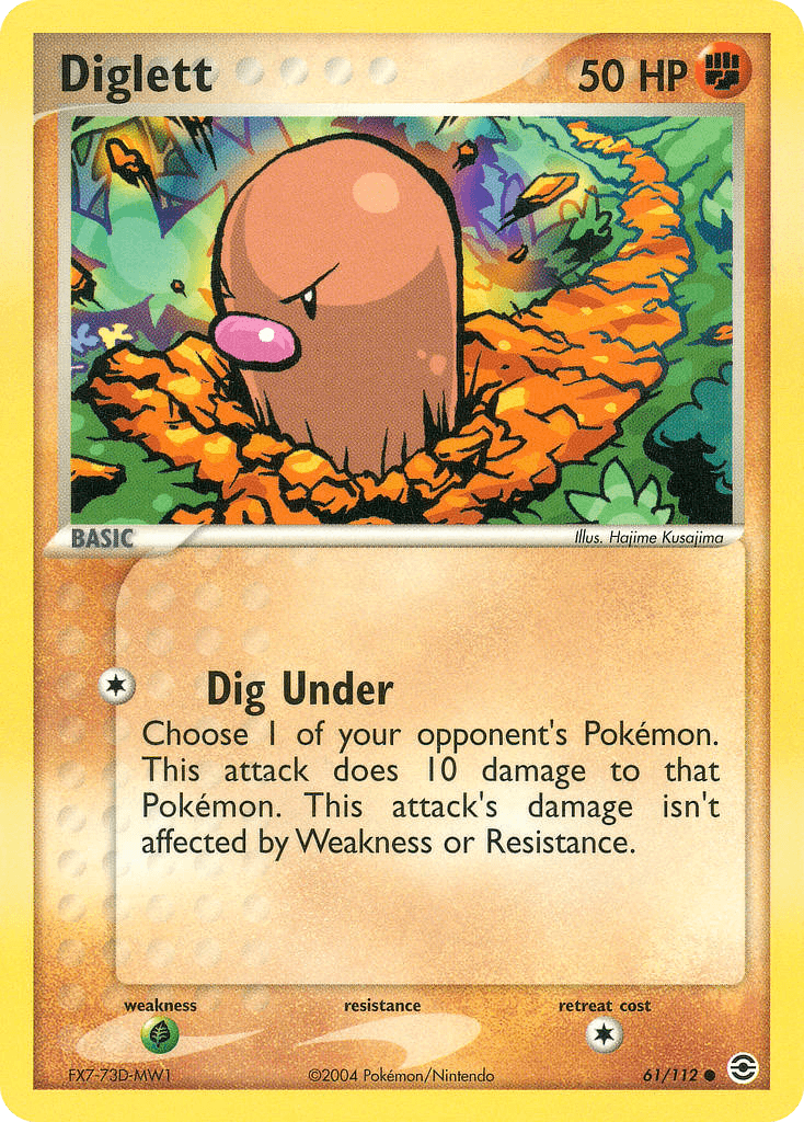 Diglett FireRed & LeafGreen card