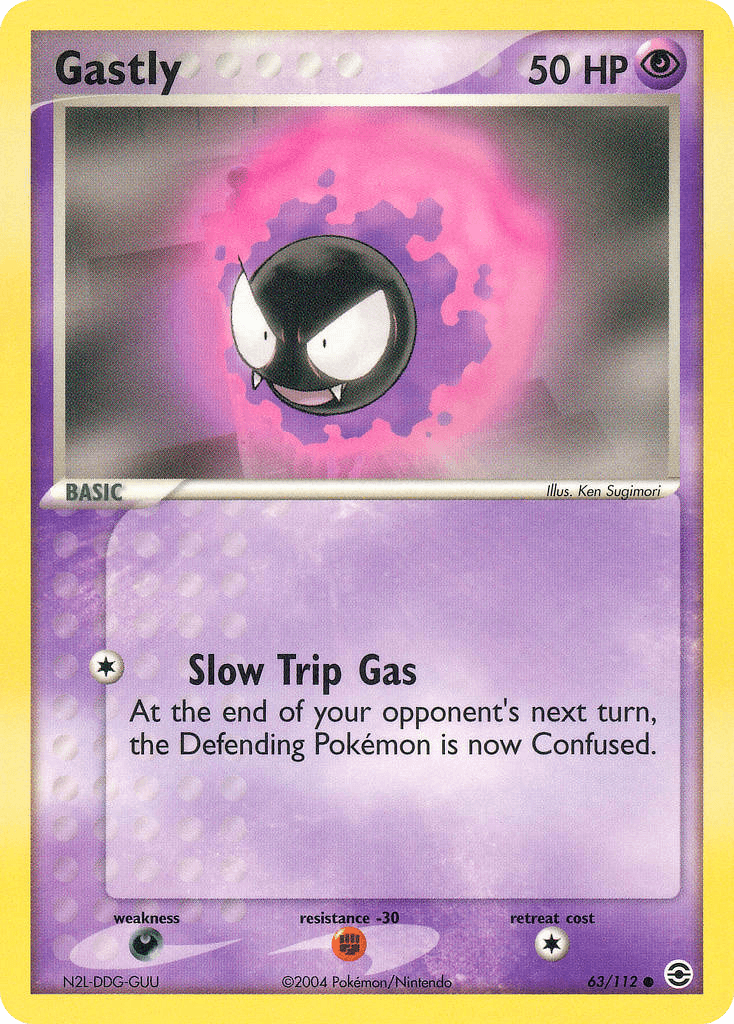 Gastly FireRed & LeafGreen card