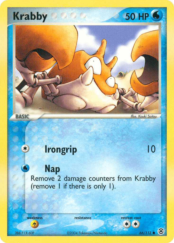 Krabby FireRed & LeafGreen card
