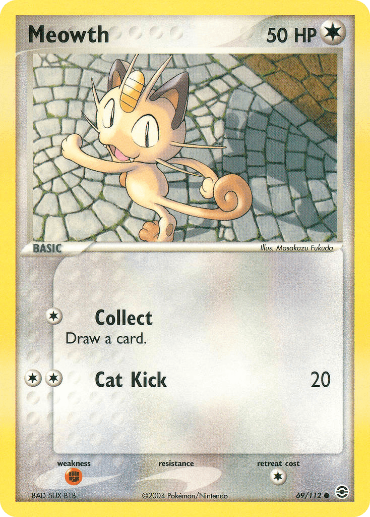 Meowth FireRed & LeafGreen card