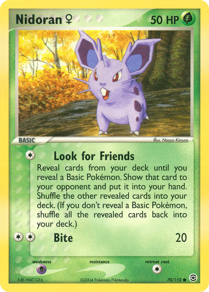 Nidoran ♀ FireRed & LeafGreen card