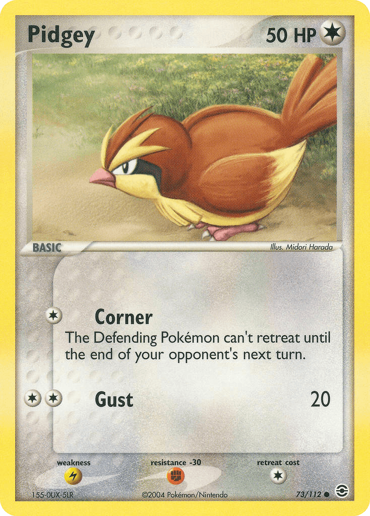 Pidgey FireRed & LeafGreen card