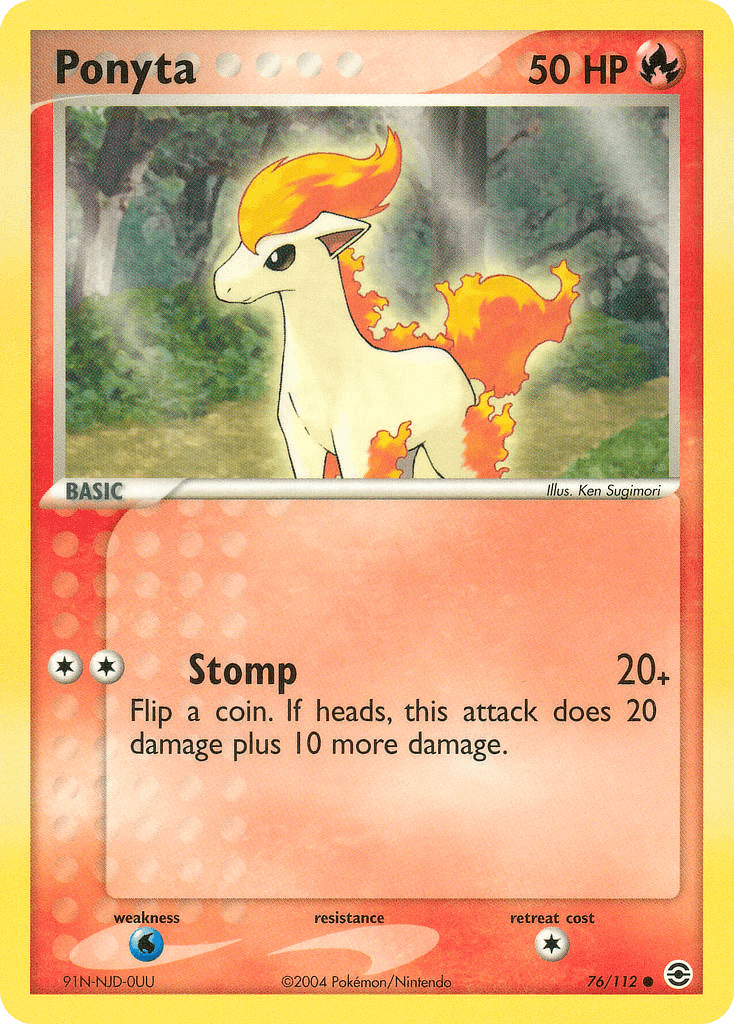 Ponyta FireRed & LeafGreen card