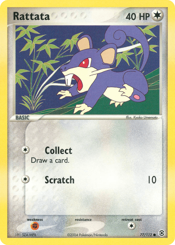 Rattata FireRed & LeafGreen card