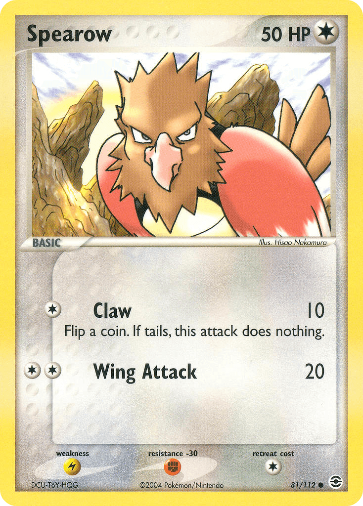 Spearow FireRed & LeafGreen card