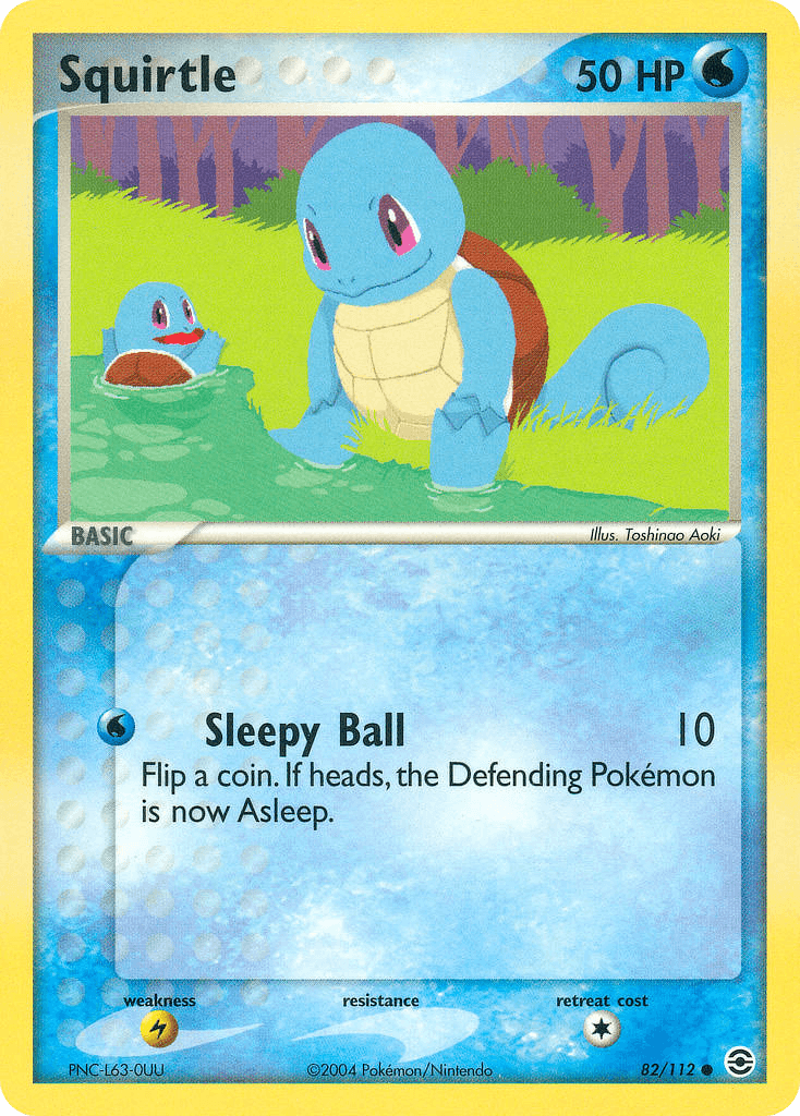 Squirtle FireRed & LeafGreen card
