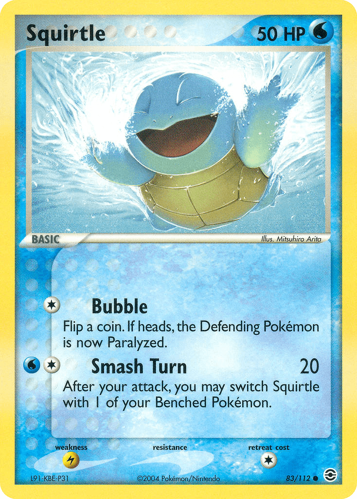 Squirtle FireRed & LeafGreen card