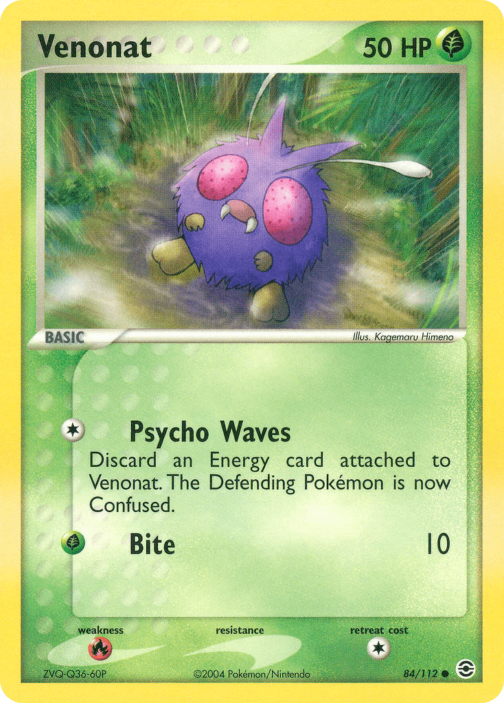 Venonat FireRed & LeafGreen card