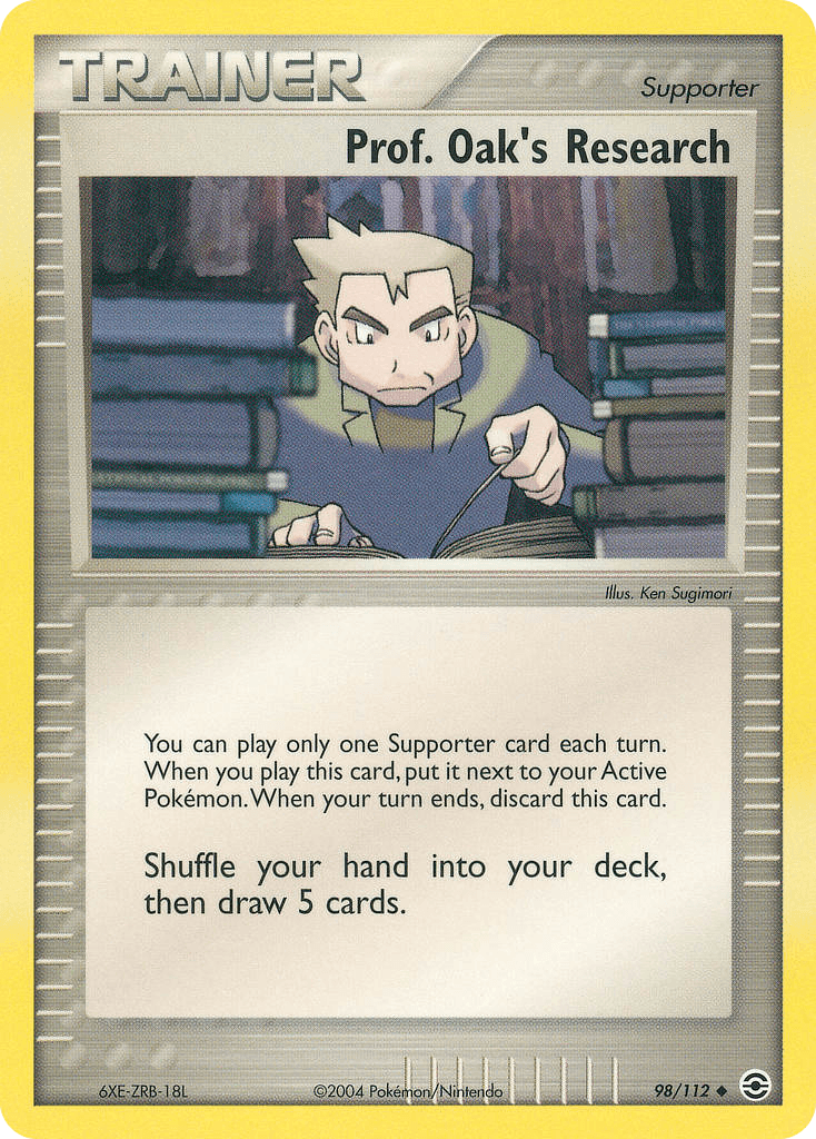 Prof. Oak's Research FireRed & LeafGreen card