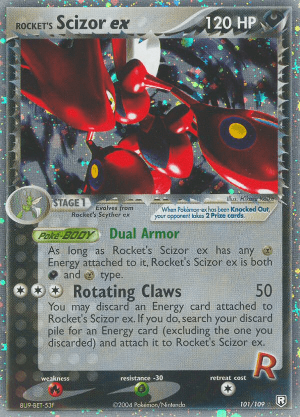 Rocket's Scizor ex Team Rocket Returns card