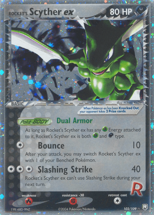 Rocket's Scyther ex Team Rocket Returns card