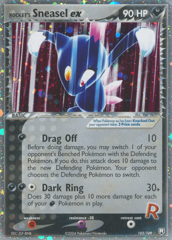 Rocket's Sneasel ex Team Rocket Returns card