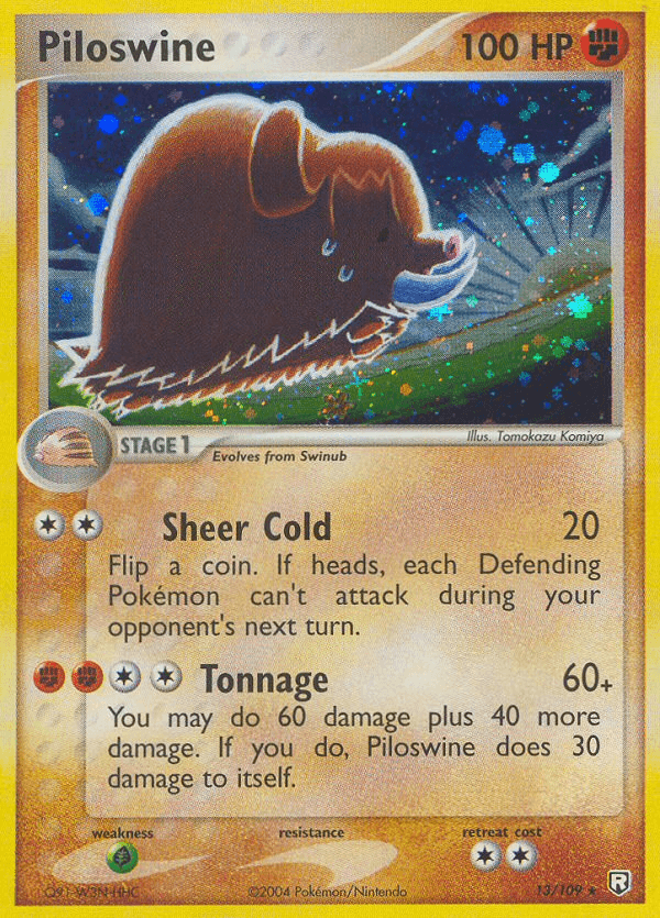 Piloswine Team Rocket Returns card