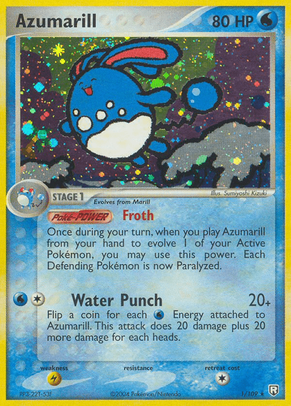 Azumarill Team Rocket Returns card