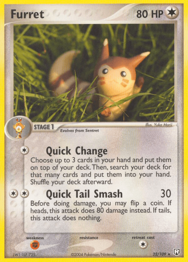Furret Team Rocket Returns card