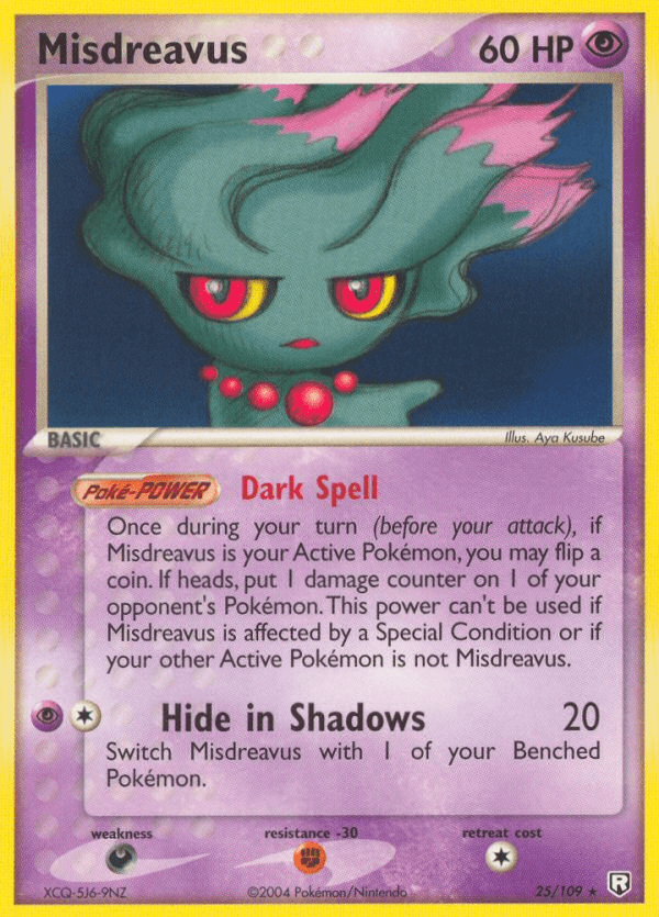 Misdreavus Team Rocket Returns card