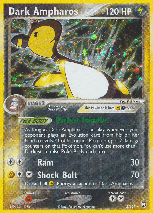 Dark Ampharos Team Rocket Returns card