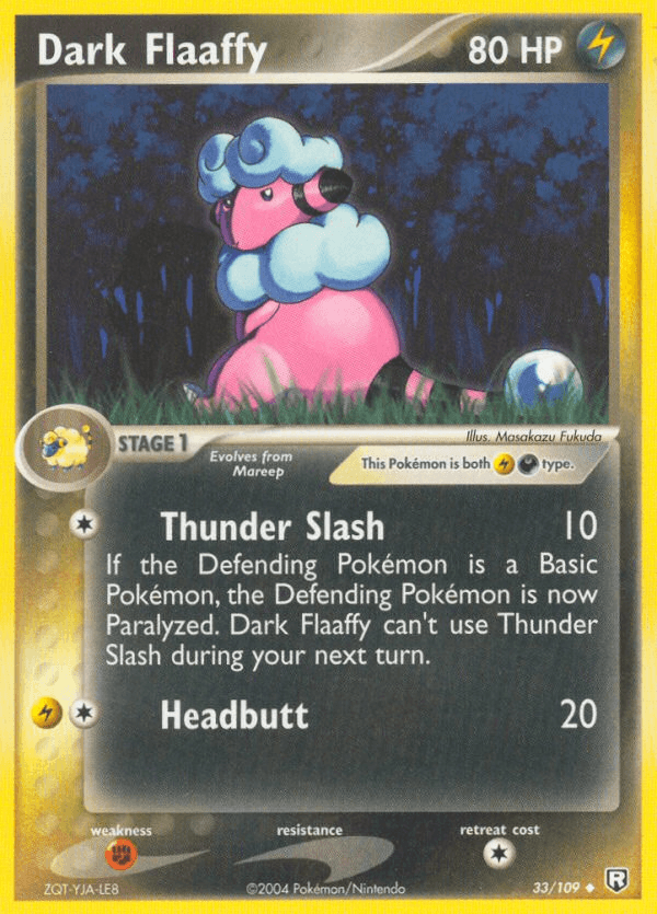 Dark Flaaffy Team Rocket Returns card