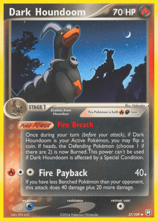 Dark Houndoom Team Rocket Returns card
