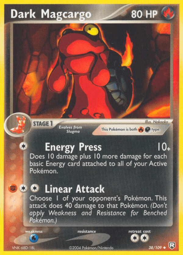 Dark Magcargo Team Rocket Returns card