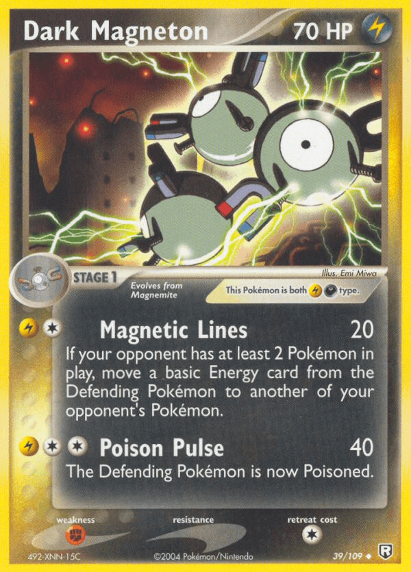 Dark Magneton Team Rocket Returns card