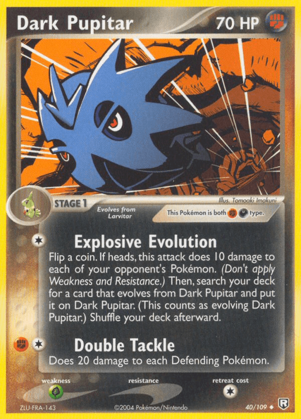 Dark Pupitar Team Rocket Returns card