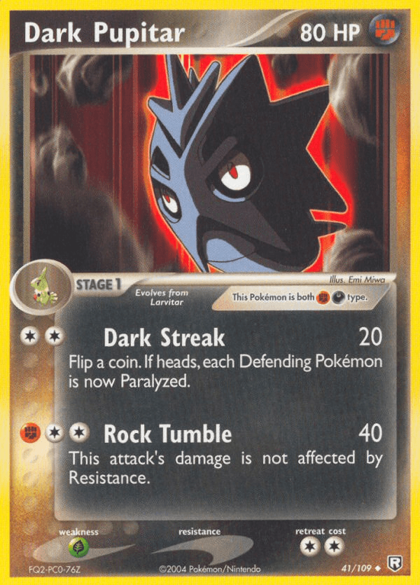 Dark Pupitar Team Rocket Returns card