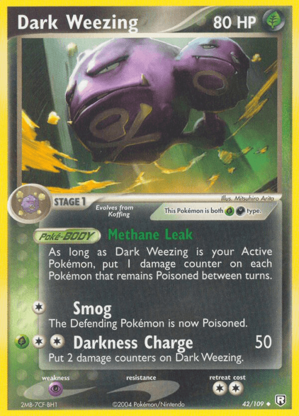 Dark Weezing Team Rocket Returns card
