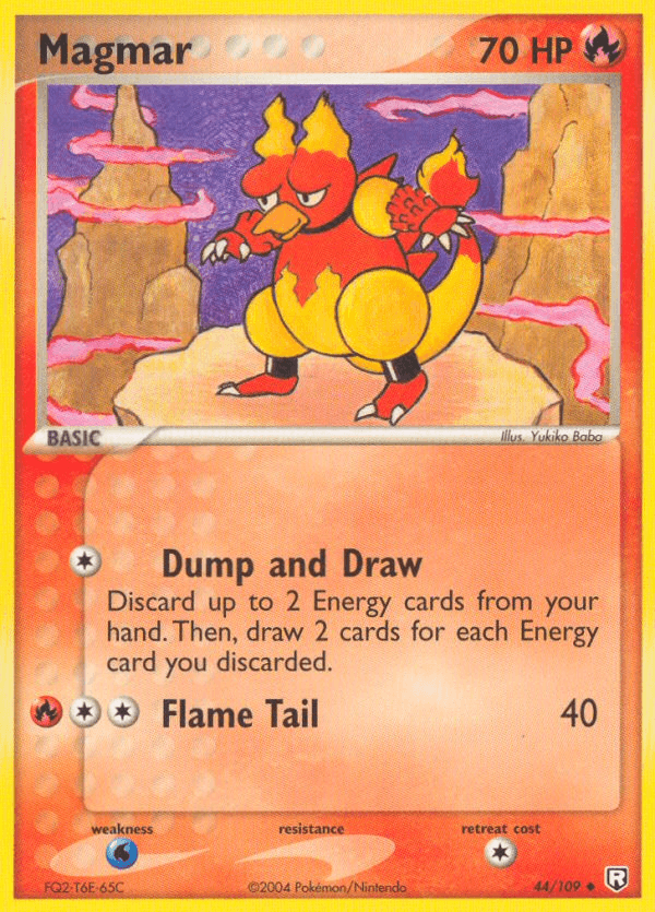 Magmar Team Rocket Returns card