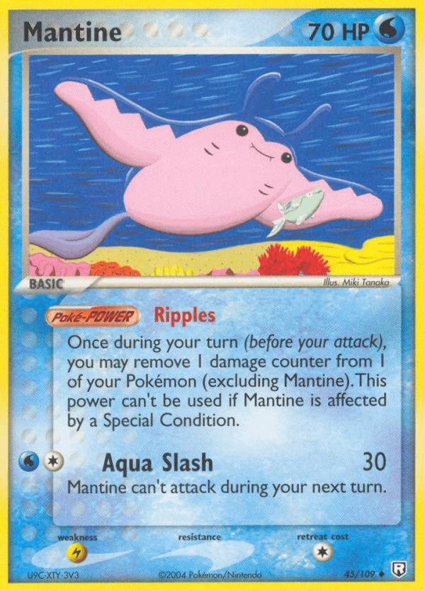 Mantine Team Rocket Returns card