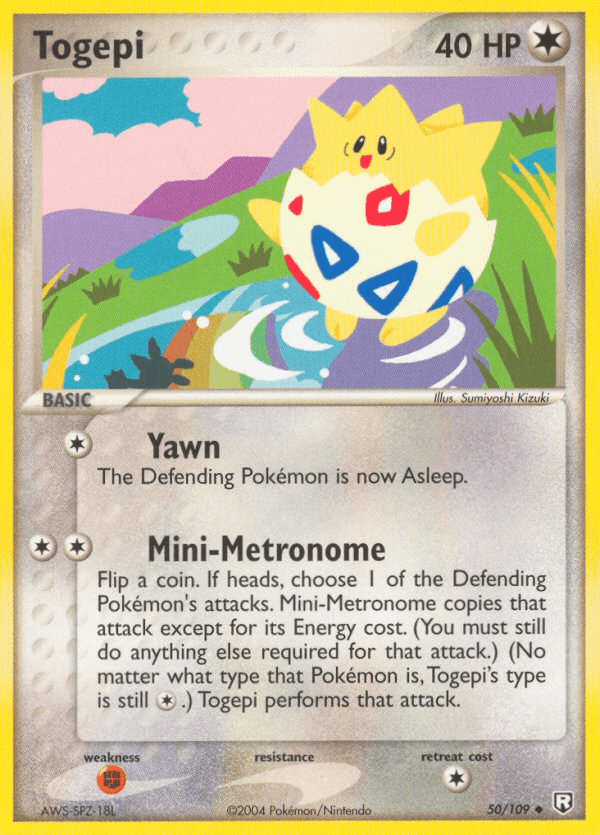 Togepi Team Rocket Returns card