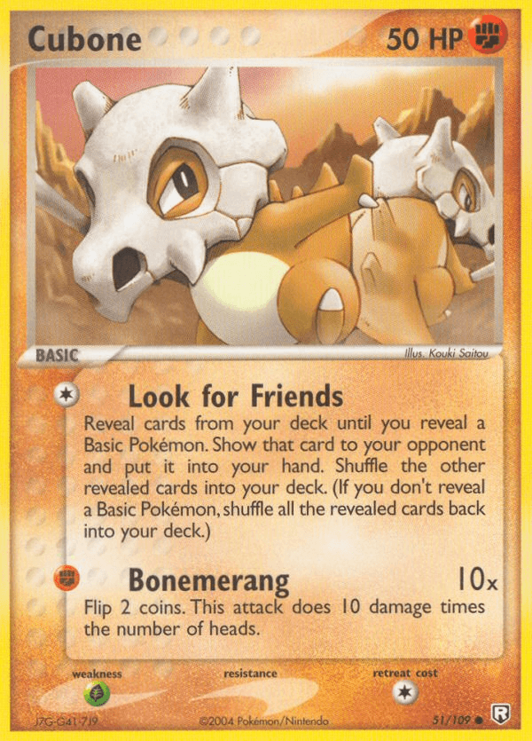 Cubone Team Rocket Returns card