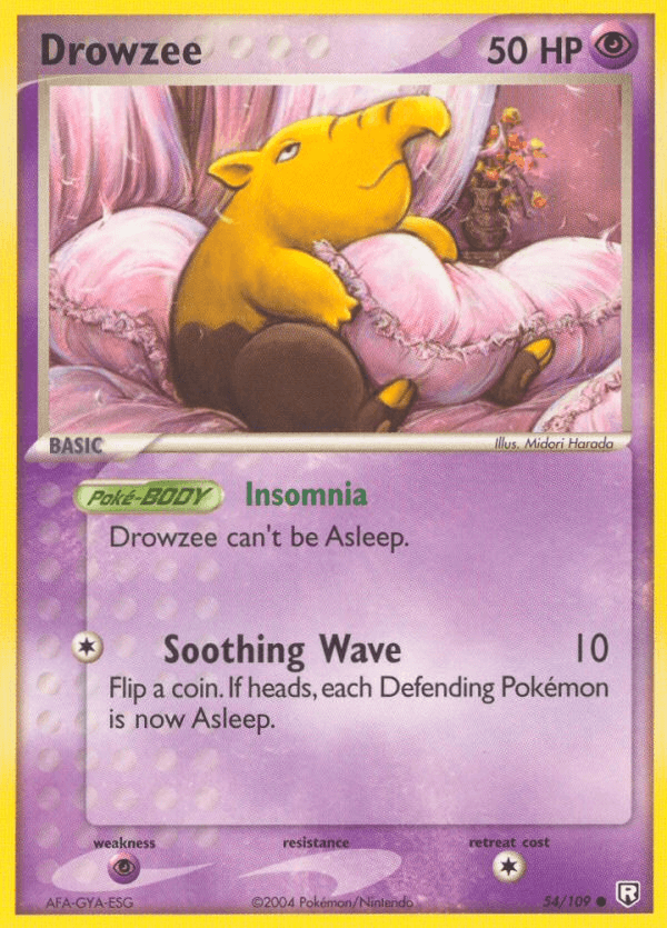 Drowzee Team Rocket Returns card