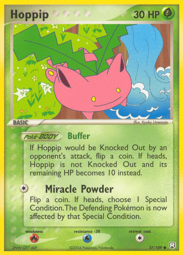 Hoppip Team Rocket Returns card