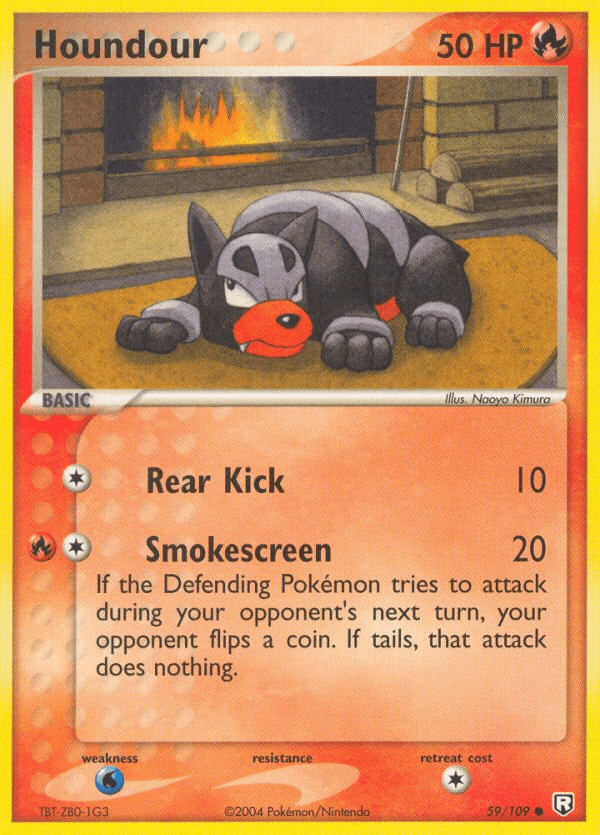 Houndour Team Rocket Returns card