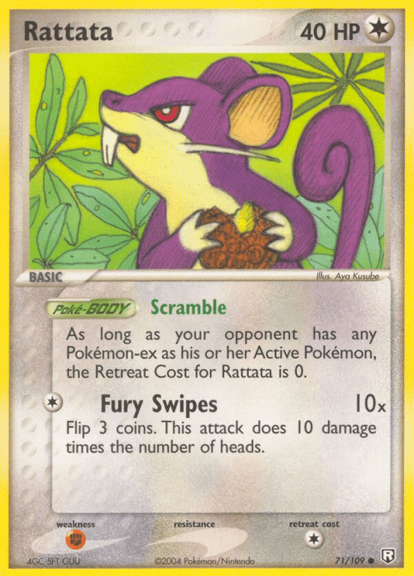 Rattata Team Rocket Returns card