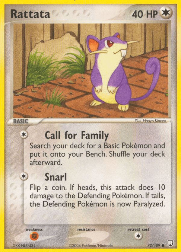 Rattata Team Rocket Returns card
