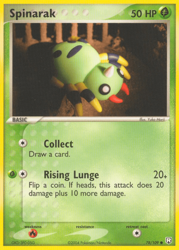Spinarak Team Rocket Returns card