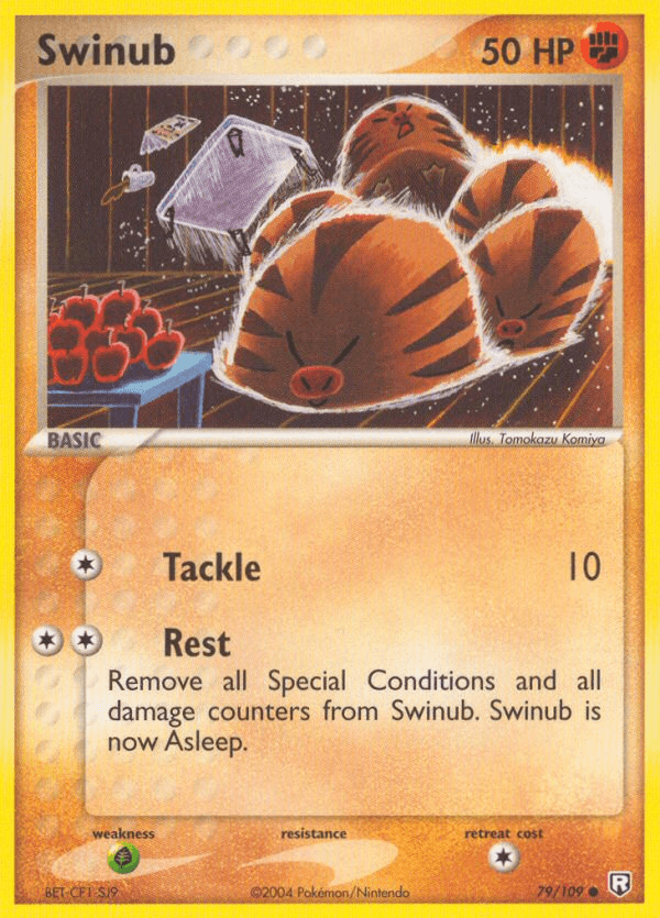 Swinub Team Rocket Returns card