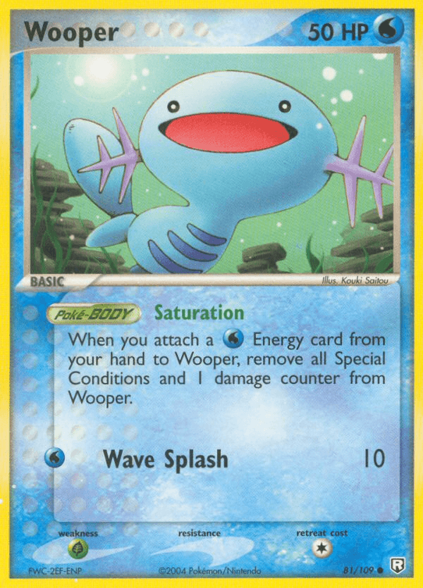 Wooper Team Rocket Returns card