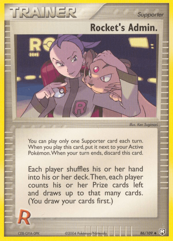 Rocket's Admin. Team Rocket Returns card
