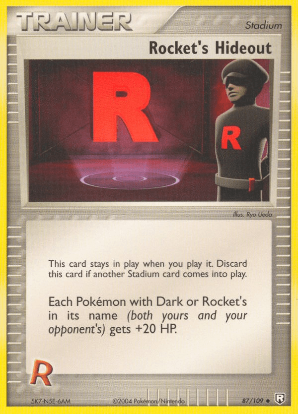 Rocket's Hideout Team Rocket Returns card