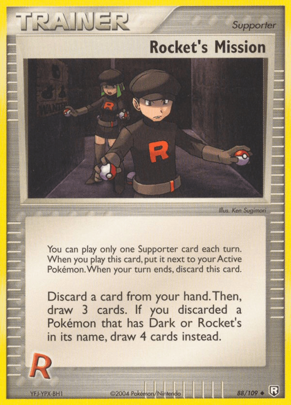 Rocket's Mission Team Rocket Returns card