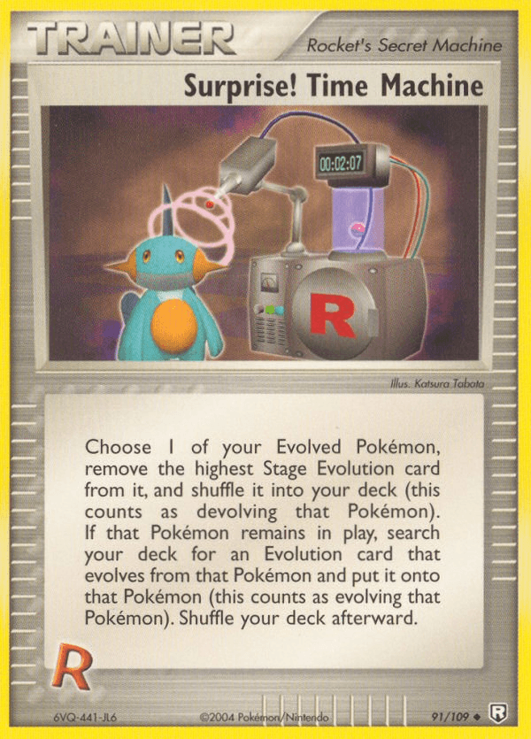 Surprise! Time Machine Team Rocket Returns card
